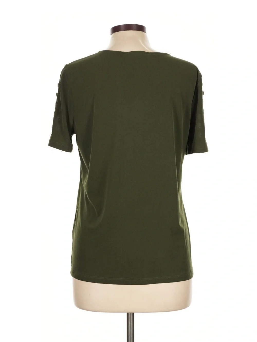 Michael Michael Kors Olive Green Short Sleeve Women's Top